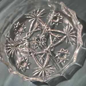 Clear Glass Decorative Plate